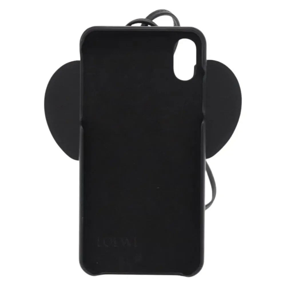 Loewe Leather Iphone Case Black